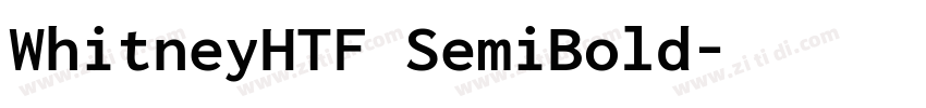 WhitneyHTF SemiBold字体转换